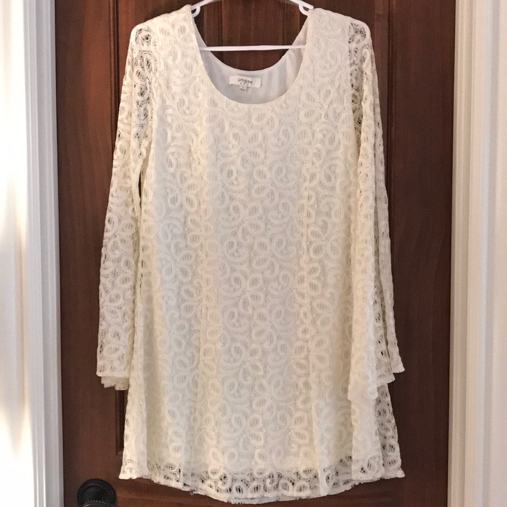 Cream lace dress